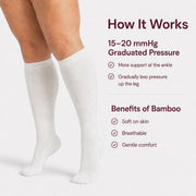 Bamboo Wide Compression Socks